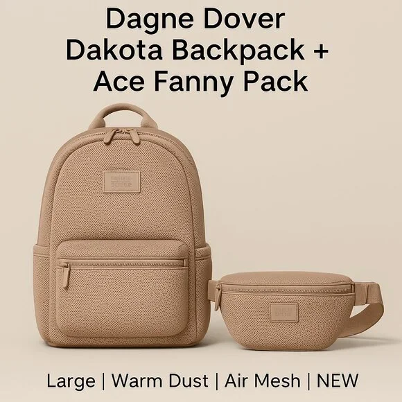 Dagne Dover Dakota Backpack | Large | Warm Dust | Air Mesh | NEW - Picture 11 of 11